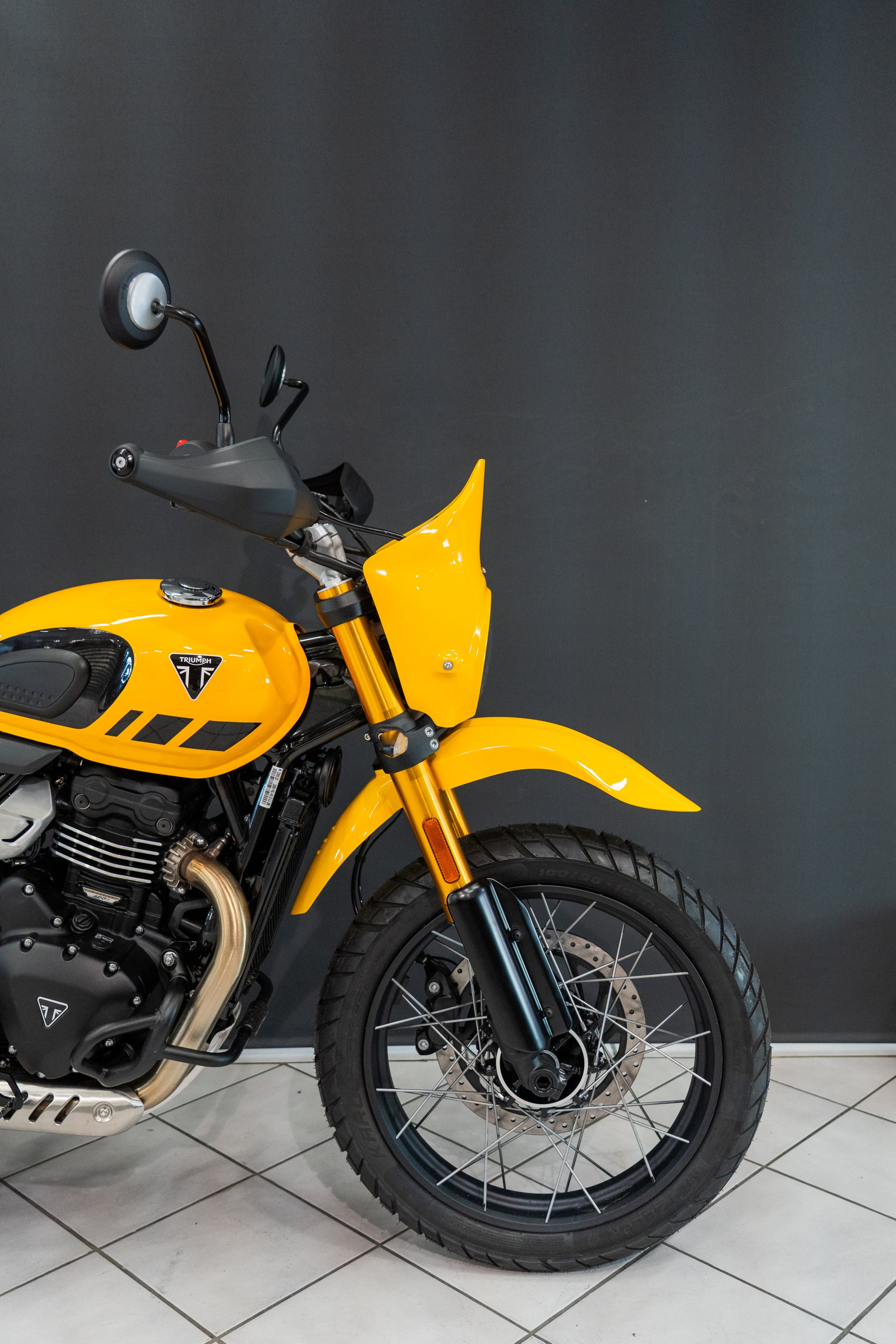 Triumph Scrambler 400 X Frontmaske, Adventure Kit, High Fender Motorrad, Scrambler 400 X Custombike