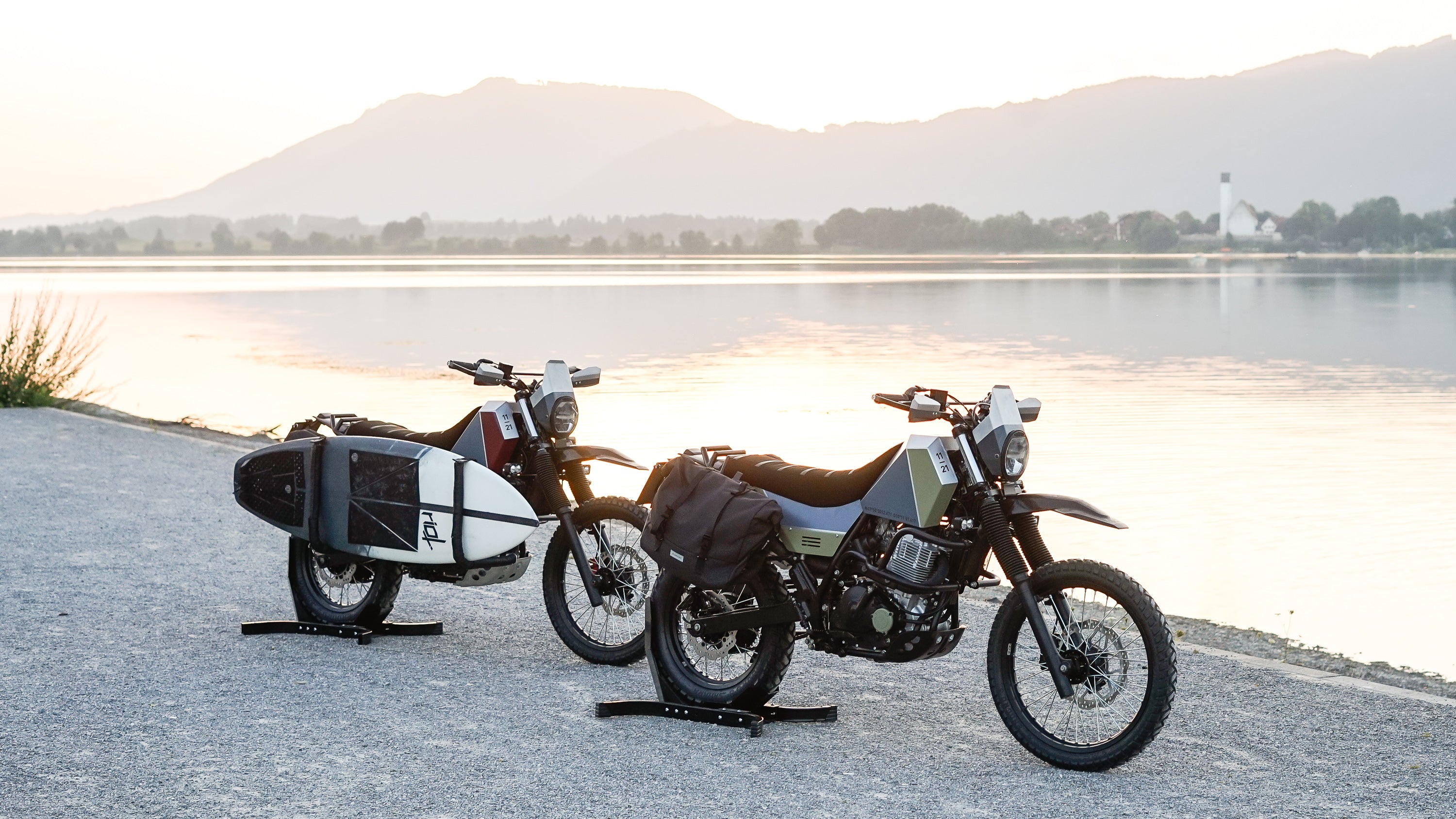 Crooked MotoCo x Heimplanet Suzuki DR650 Scrambler Adventure Bikes
