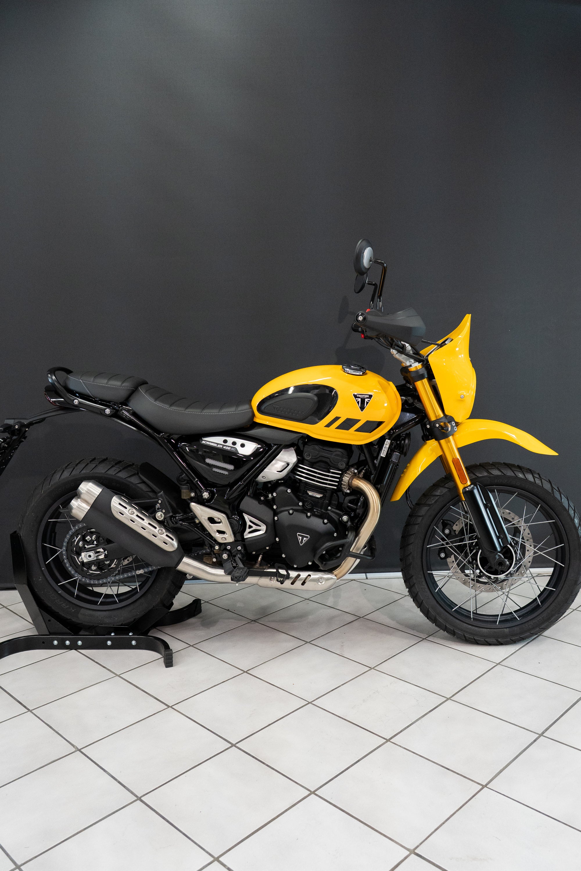 Triumph Scrambler 400 X Frontmaske, Adventure Kit, High Fender Motorrad, Scrambler 400 X Custombike