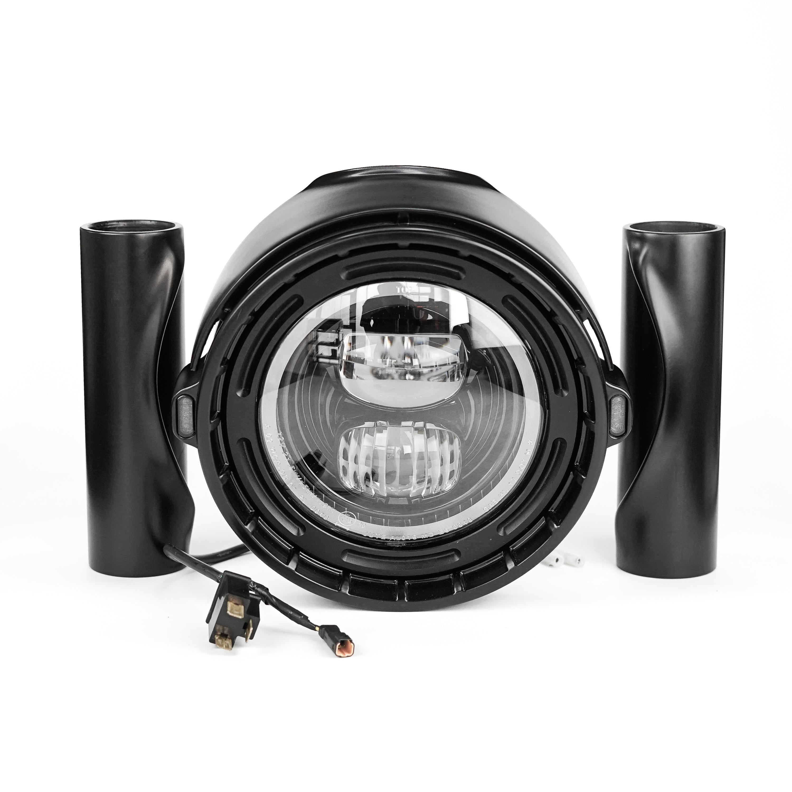 LED Scheinwerfer KIT inkl. Gabelcover und Blinker für Triumph Bonneville T120/T100