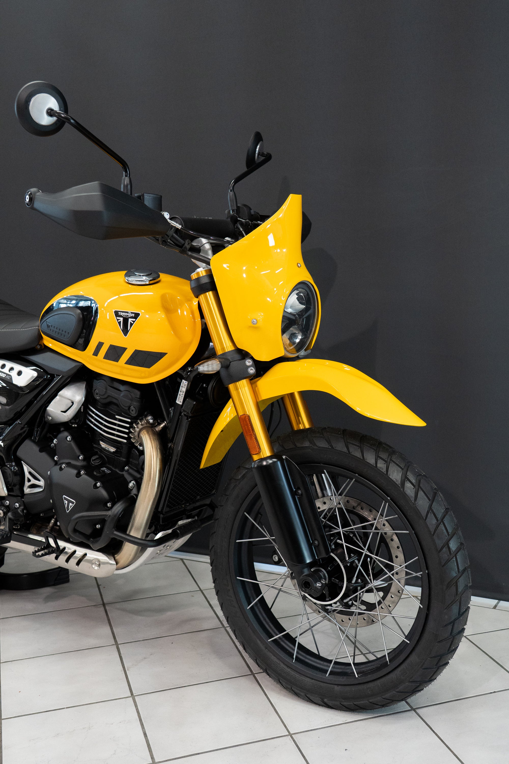 Triumph Scrambler 400 X Frontmaske, Adventure Kit, High Fender Motorrad, Scrambler 400 X Custombike